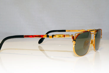 CAZAL Mens Unisex Vintage 1990 Designer Sunglasses Gold Rectangle MOD 433 17457