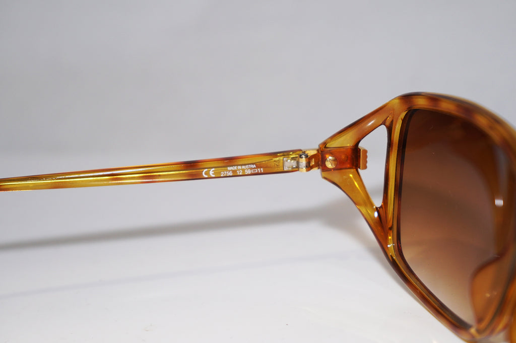 DIOR 1990 Vintage Womens Designer Sunglasses Brown Rectangle 2756 12 15109