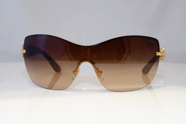 VERSACE Mens Diamante Boxed Designer Sunglasses Brown Shield 2156 1355/13 20400