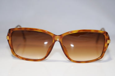 DIOR 1990 Vintage Womens Designer Sunglasses Brown Rectangle 2756 12 15109
