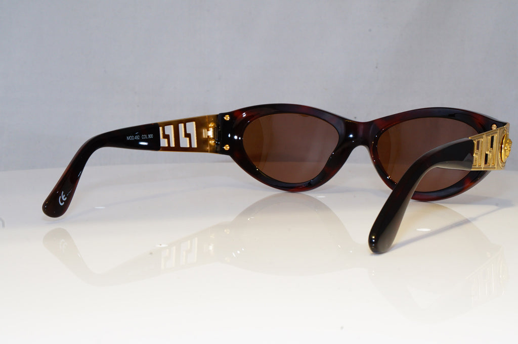 GIANNI VERSACE Mens Womens Vintage Designer Sunglasses Gold Medusa MOD 492 18302