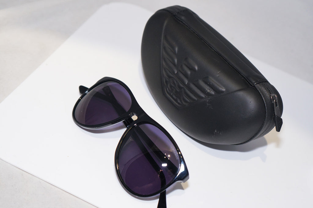 EMPORIO ARMANI Mens Designer Sunglasses Black Square EA 9801 807BN 14777