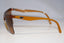 DIOR 1990 Vintage Mens Unisex Designer Sunglasses Brown Shield 2395 11 15241