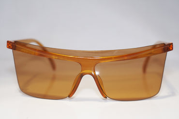 DIOR 1990 Vintage Mens Unisex Designer Sunglasses Brown Shield 2395 11 15241