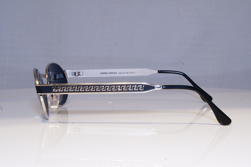 GIANNI VERSACE Mens Womens Vintage Designer Sunglasses Silver MOD S58 56M 18379