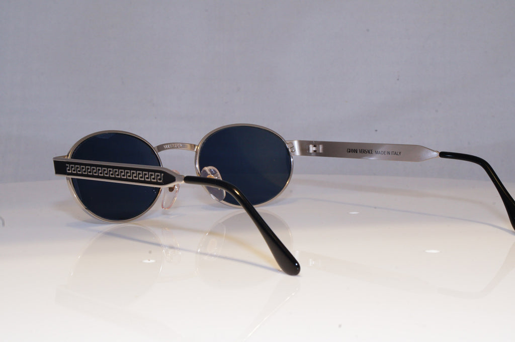 GIANNI VERSACE Mens Womens Vintage Designer Sunglasses Silver MOD S58 56M 18379