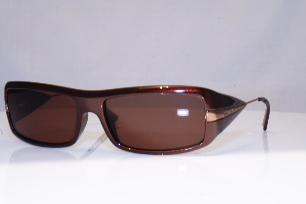 PRADA Mens Designer Sunglasses Brown Rectangle SPR 22I 7BG-6S1 16916