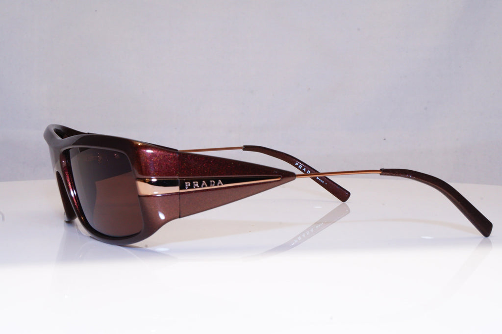 PRADA Mens Designer Sunglasses Brown Rectangle SPR 22I 7BG-6S1 16916