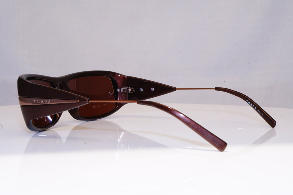 PRADA Mens Designer Sunglasses Brown Rectangle SPR 22I 7BG-6S1 16916