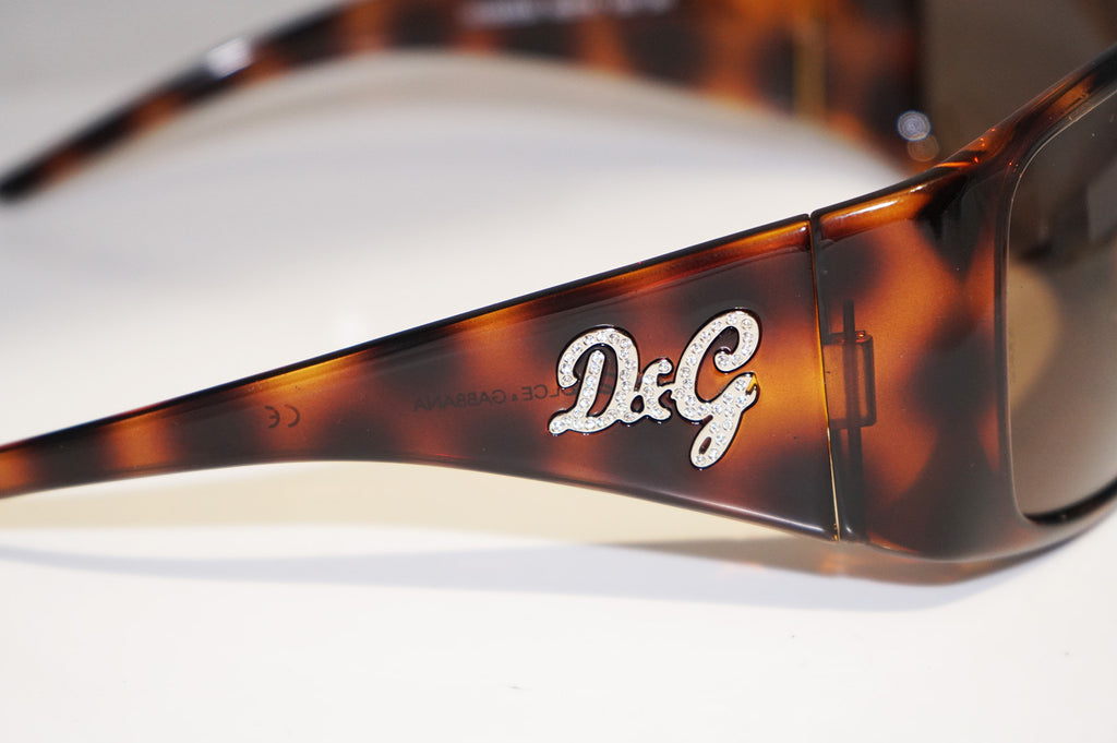 DOLCE & GABBANA Womens Designer Crystal Sunglasses Shield D&G 8033B 502/73 14747