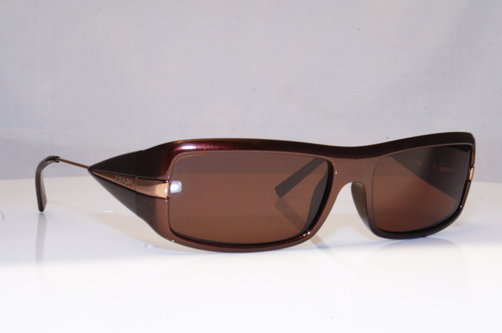 PRADA Mens Designer Sunglasses Brown Rectangle SPR 22I 7BG-6S1 16916