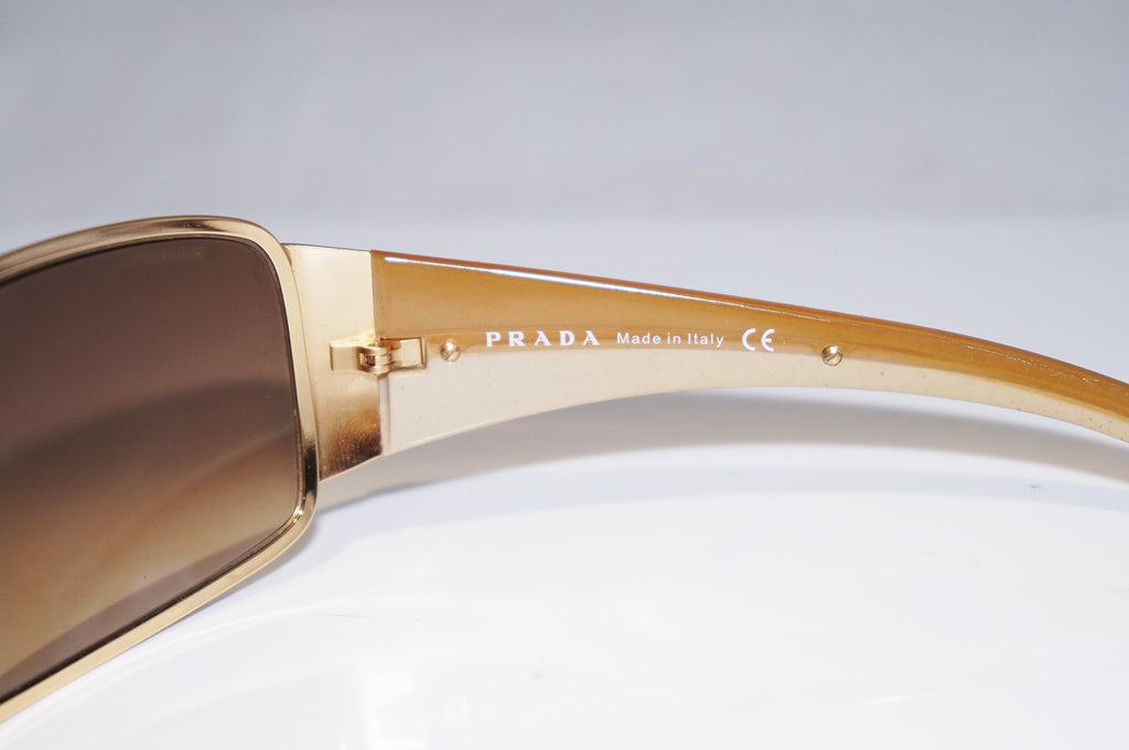 PRADA Mens Designer Sunglasses Gold Shield SPR 53H 5AK-6S1 14770