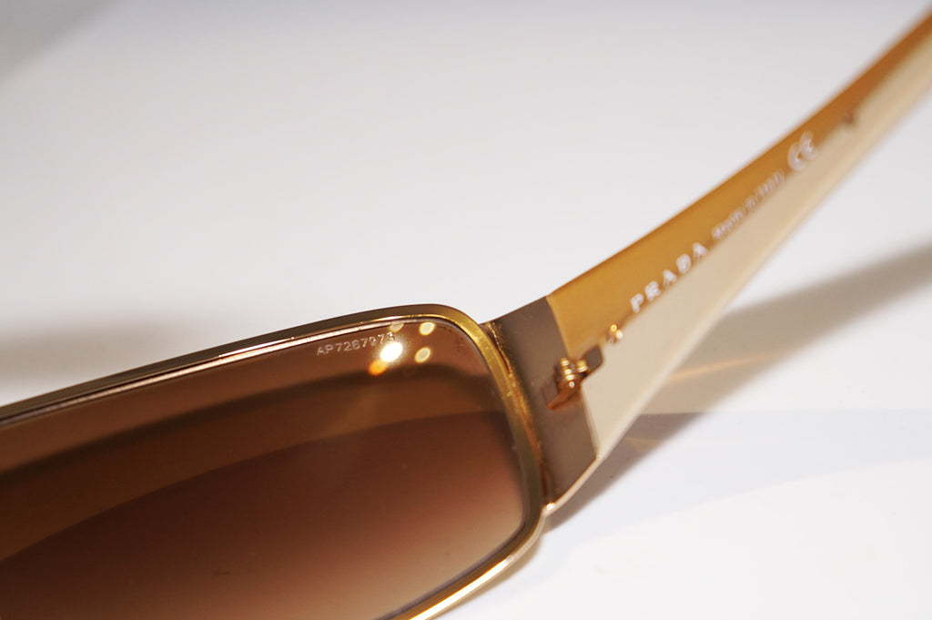 PRADA Mens Designer Sunglasses Gold Shield SPR 53H 5AK-6S1 14770