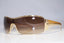 PRADA Mens Designer Sunglasses Gold Shield SPR 53H 5AK-6S1 14770