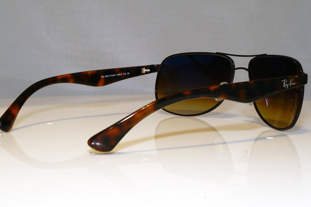 RAY-BAN Mens Boxed Designer Sunglasses Brown Aviator RB 3502 014/85 17441