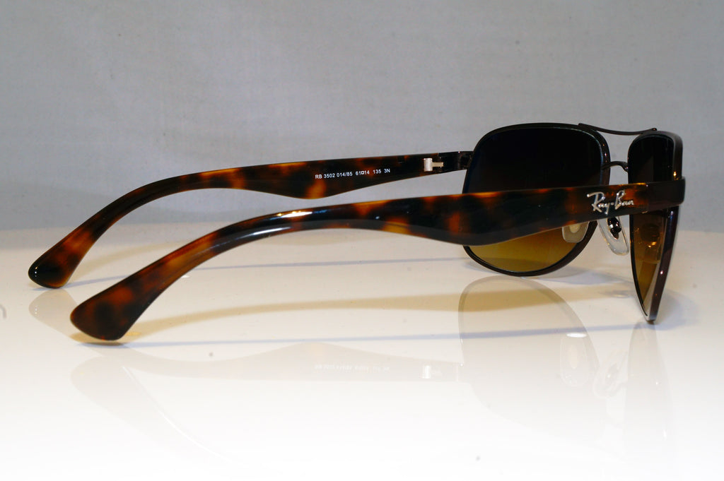 RAY-BAN Mens Boxed Designer Sunglasses Brown Aviator RB 3502 014/85 17441