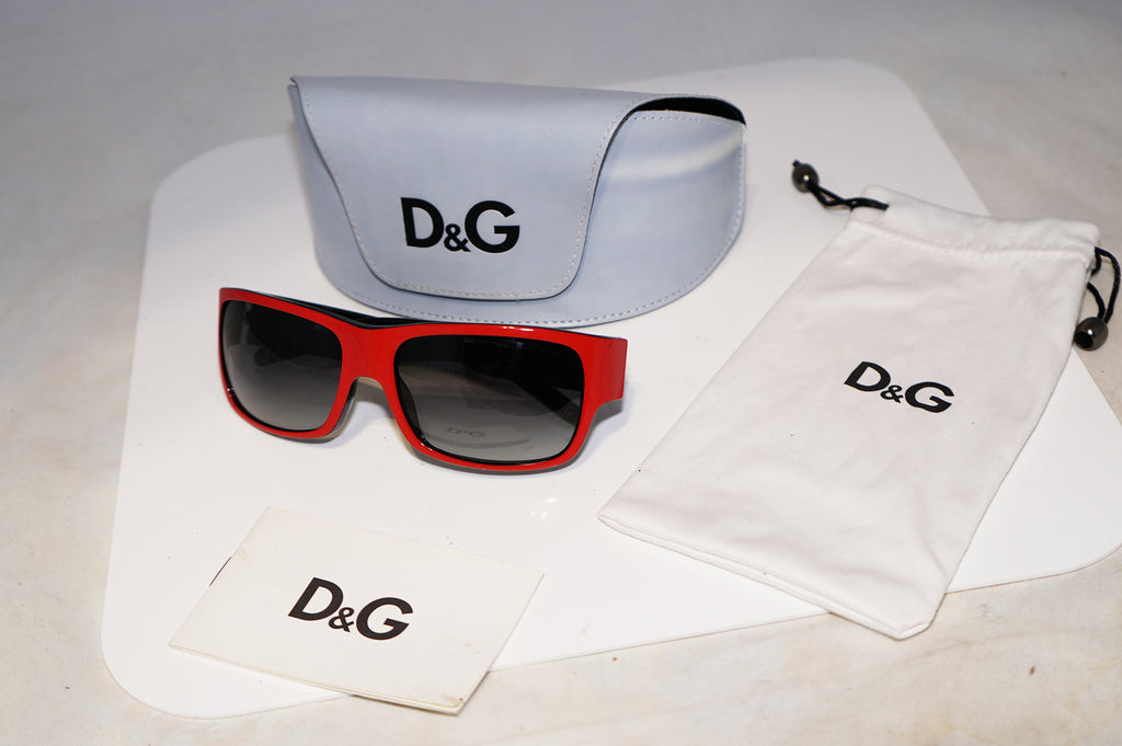 DOLCE & GABBANA Mens Designer Sunglasses Red Rectangle D&G 3031 768/8G 16049