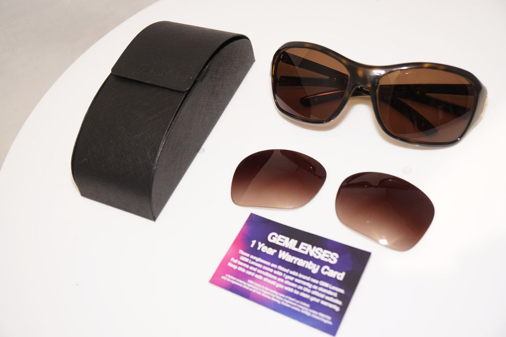 PRADA Womens Designer Sunglasses Brown Wrap SPR 15L 2AU-6S1 17109