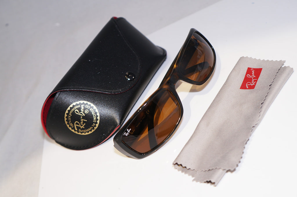 RAY-BAN Vintage Mens Designer Sunglasses Brown Rectangle RB 4088 710 14655