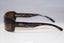 RAY-BAN Vintage Mens Designer Sunglasses Brown Rectangle RB 4088 710 14655