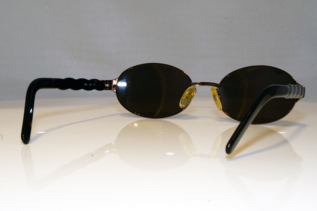 YSL YVES SAINT LAURENT Mens Womens Designer Sunglasses Brown Oval 6067 352 17468