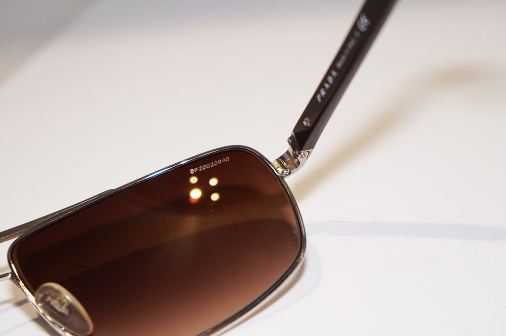 PRADA Mens Designer Sunglasses Brown Rectangle SPS 55N 1BC-6S1 14652