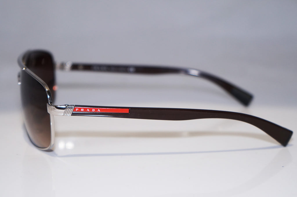 PRADA Mens Designer Sunglasses Brown Rectangle SPS 55N 1BC-6S1 14652