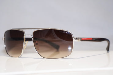 PRADA Mens Designer Sunglasses Brown Rectangle SPS 55N 1BC-6S1 14652