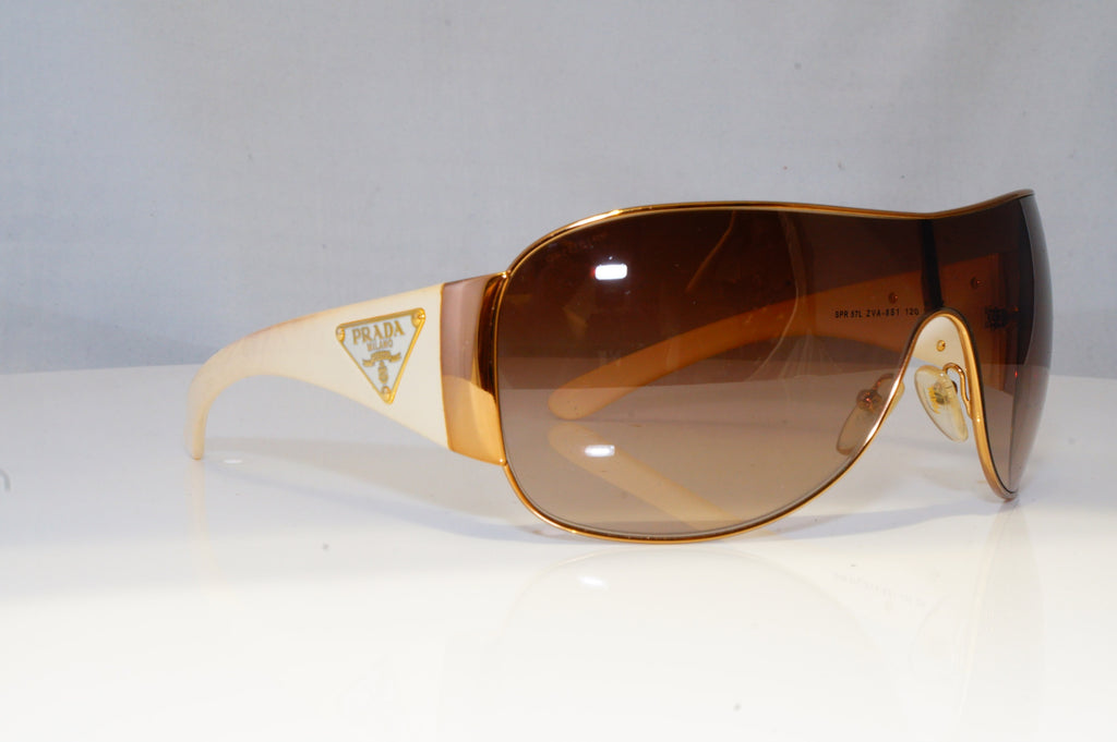 PRADA Mens Womens Designer Sunglasses White Shield IVORY SPR 57L ZVA-6S1 20379