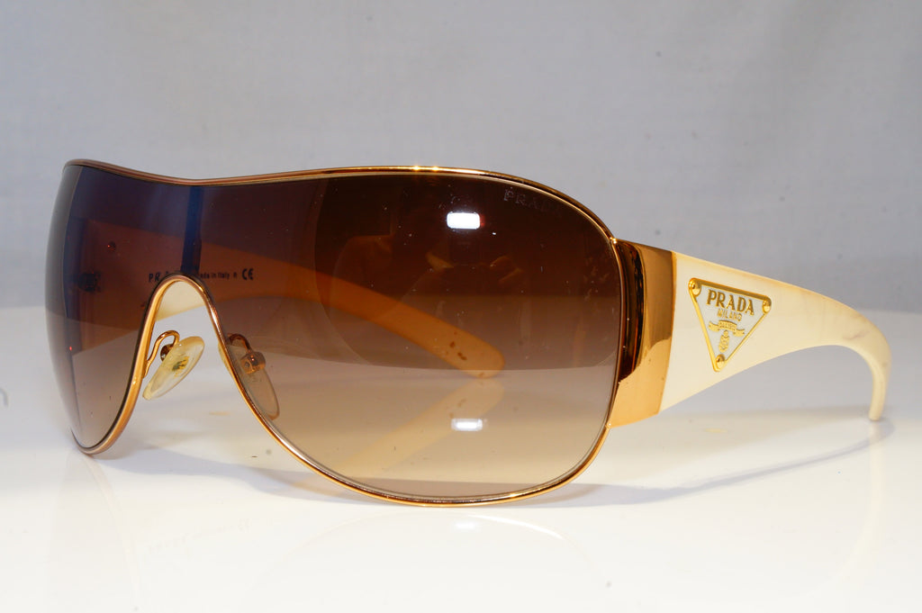 PRADA Mens Womens Designer Sunglasses White Shield IVORY SPR 57L ZVA-6S1 20379