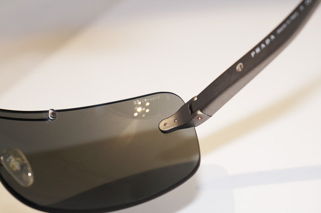 PRADA Mens Designer Sunglasses Silver Shield SPS 02M AAL-7W1 14748
