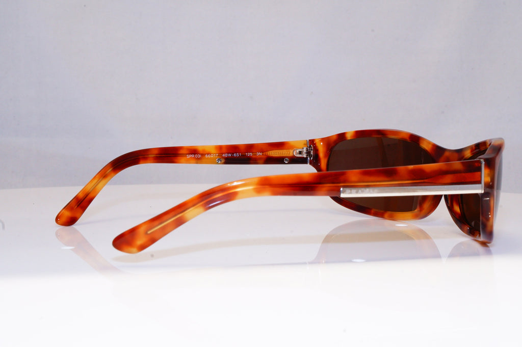 PRADA Mens Womens Unisex Designer Sunglasses Brown Wrap SPR 03I 4BW-6S1 16926