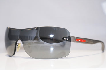 PRADA Mens Designer Sunglasses Silver Shield SPS 02M AAL-7W1 14748