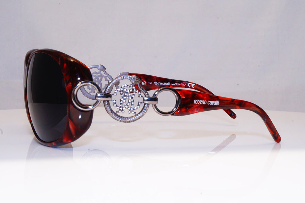 ROBERTO CAVALLI Womens Diamante Designer Sunglasses Brown Rubino 446S 68A 17147