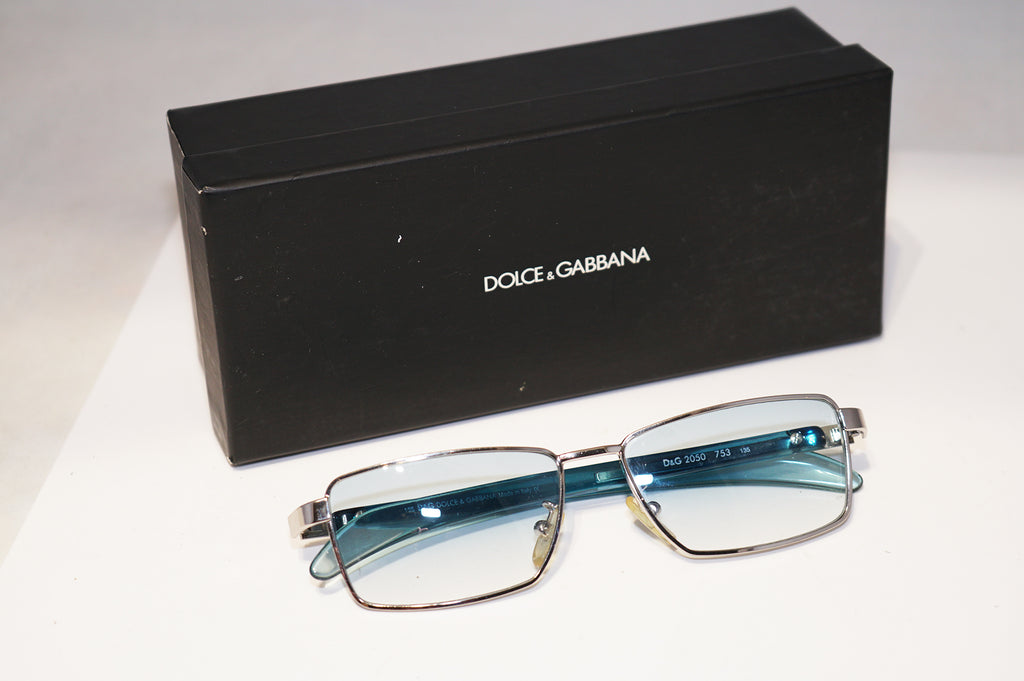 DOLCE & GABBANA 1990 Vintage Mens Designer Sunglasses Silver D&G 2050 753 15881