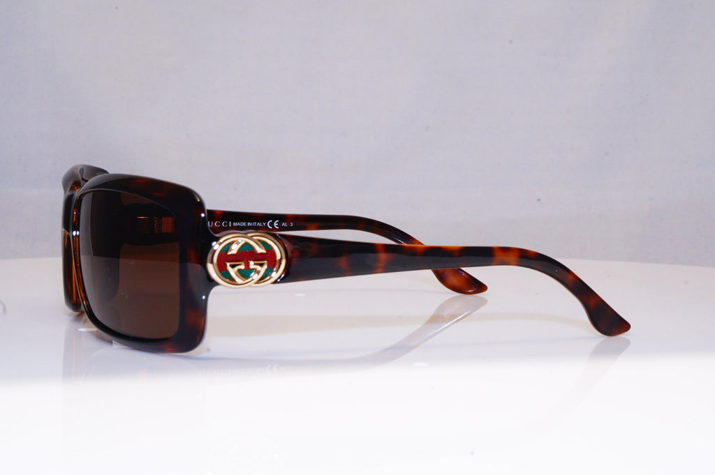 GUCCI Womens Boxed Designer Sunglasses Brown Rectangle GG 3111 CMFEJ 16753