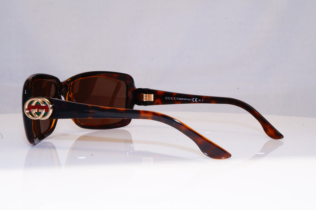 GUCCI Womens Boxed Designer Sunglasses Brown Rectangle GG 3111 CMFEJ 16753