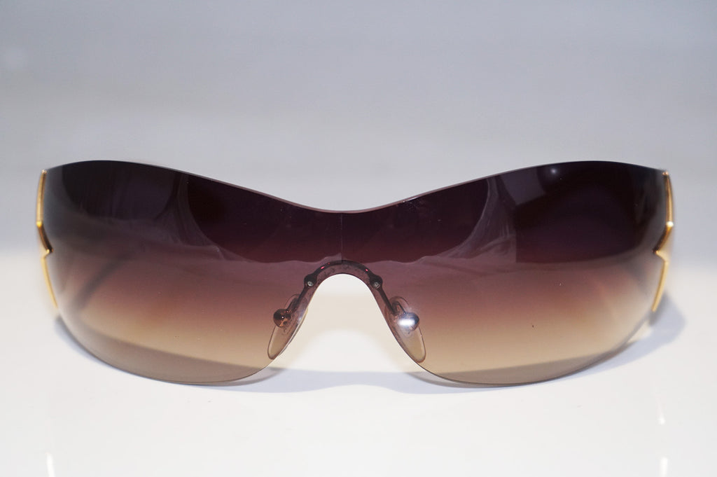 PRADA Mens Unisex Designer Star Sunglasses Brown Shield SPR 72G 5AK-6S1 14715