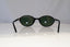 RAY-BAN Mens Womens Vintage 1990 Designer Sunglasses Black Oval W2833 BLK 19942