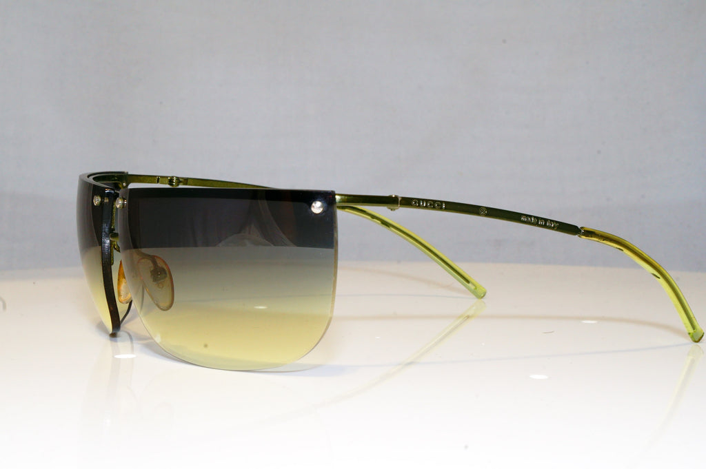 GUCCI Mens Unisex Vintage Designer Sunglasses Green Wrap GG 2563 074/12 16991