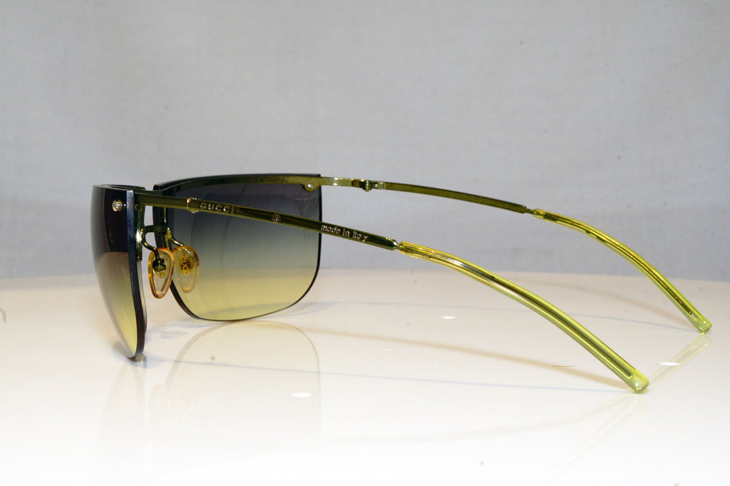 GUCCI Mens Unisex Vintage Designer Sunglasses Green Wrap GG 2563 074/12 16991