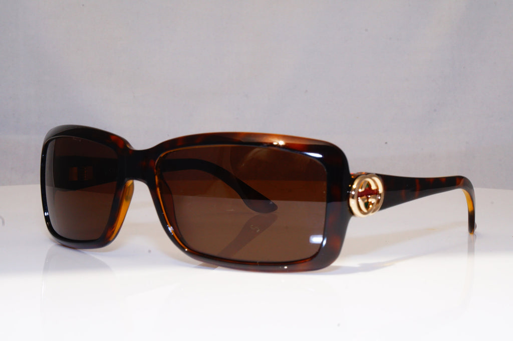 GUCCI Womens Boxed Designer Sunglasses Brown Rectangle GG 3111 CMFEJ 16753