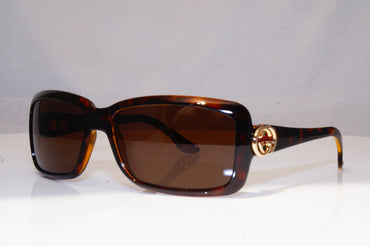 GUCCI Womens Boxed Designer Sunglasses Brown Rectangle GG 3111 CMFEJ 16753
