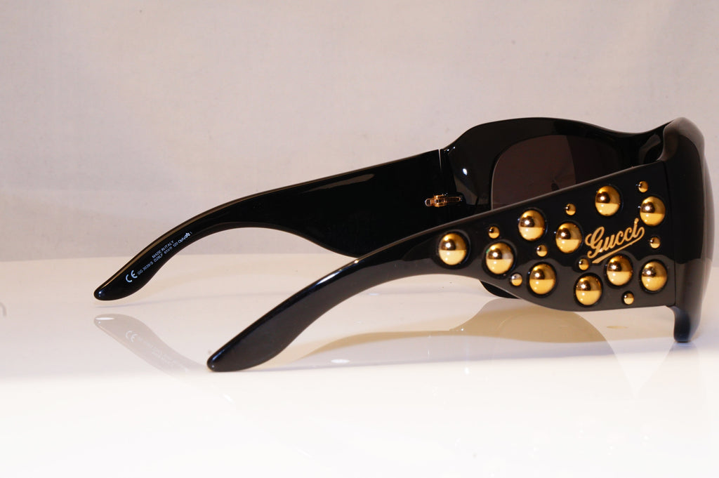 GUCCI Womens Oversized Designer Sunglasses Black STUDDED GG 3039 D28LF 17323