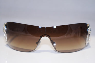 BVLGARI Womens Designer Crystal Sunglasses Beige Shield 8026 965/13 14675