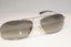DIOR Vintage Womens Designer Sunglasses Silver Aviator HIPPY 2 YB7ZR 15893