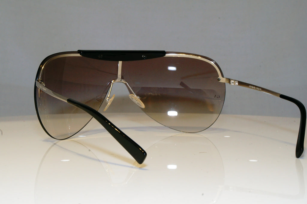 GIORGIO ARMANI Mens Designer Sunglasses Silver Shield Ski GA 565 QMDKQ 16972
