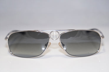 DIOR Vintage Womens Designer Sunglasses Silver Aviator HIPPY 2 YB7ZR 15893