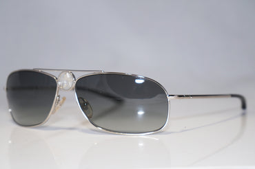 DIOR Vintage Womens Designer Sunglasses Silver Aviator HIPPY 2 YB7ZR 15893