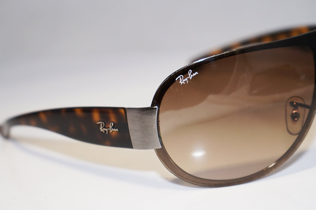 RAY-BAN Mens Designer Sunglasses Brown Shield RB 3350 004/13 15867